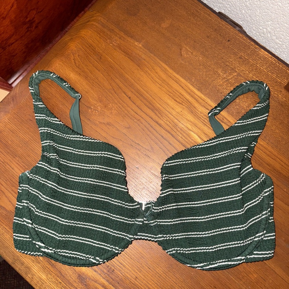 Abercrombie & Fitch Curve Love High Apex Underwire Bikini Top